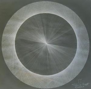 Pi - Hand drawn visualzation of the irrational number pi; by Jason Padgett 2008 (Source: http://capeandislands.org/post/one-math-genius-every-day-pi-day)